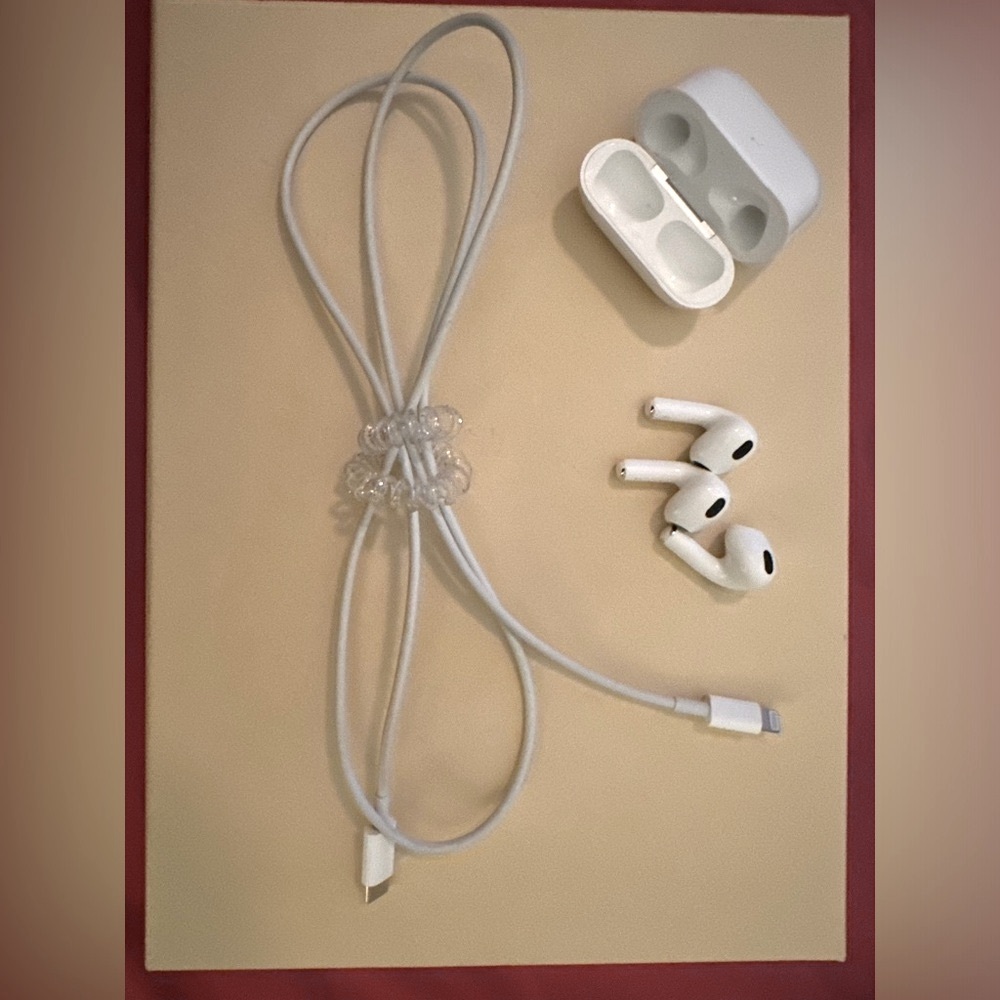 Apple 3rd Generation AirPods- used- in great condition, clean, disinfected w/box